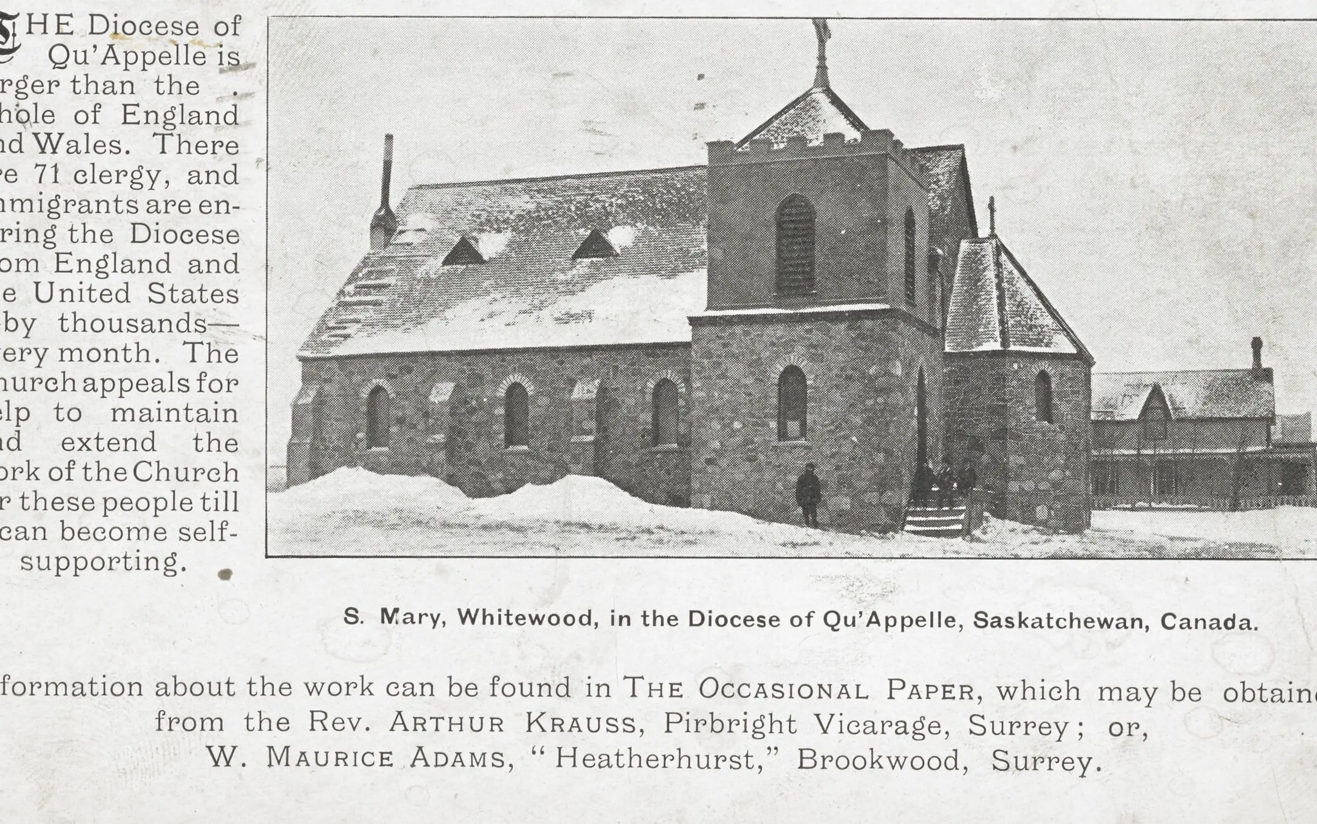 St. Mary's Church in winter